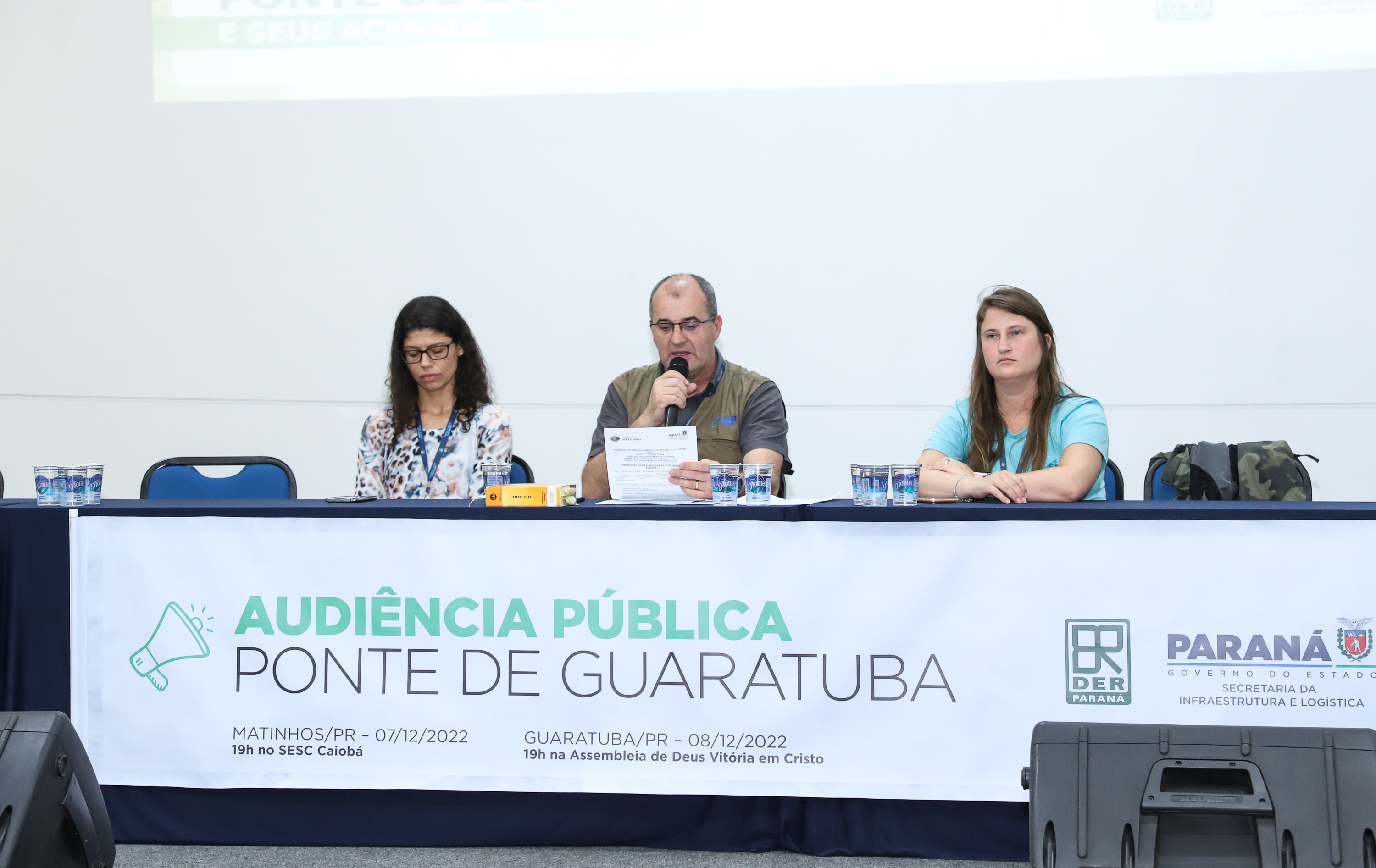 Em audiência pública Governo debate população de Matinhos a Ponte